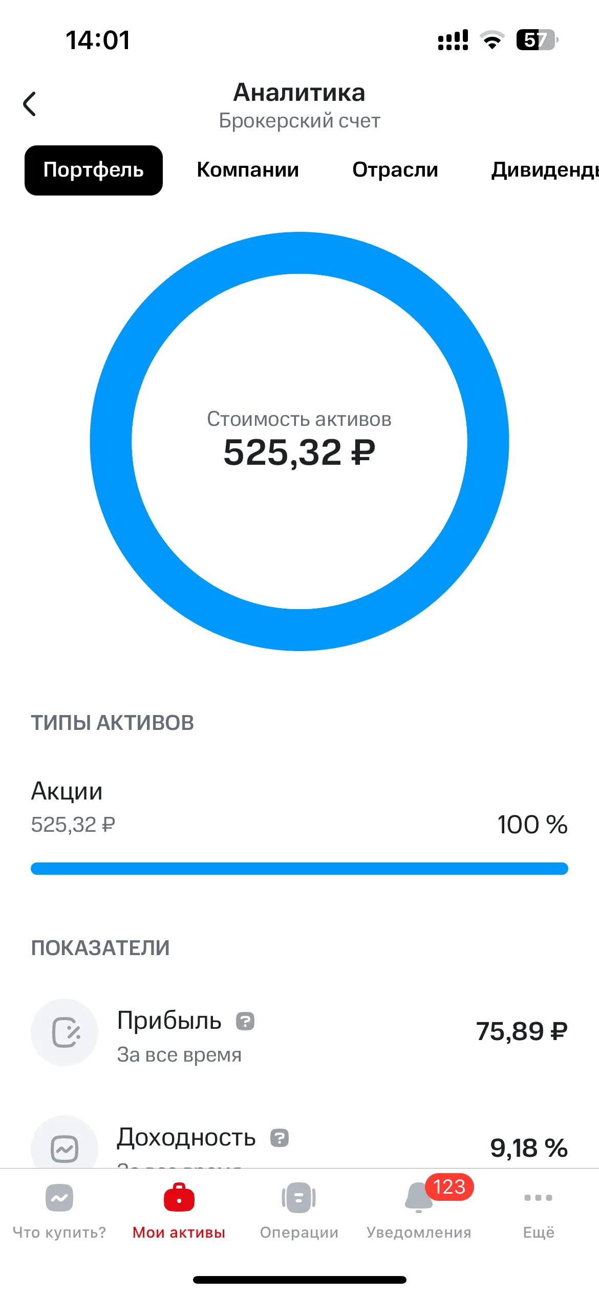 Портфель и аналитика